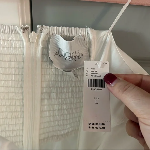 NWT Anthropologie Mare Mare Strapless Seamed A-Line
Midi Dress - Picture 5 of 5